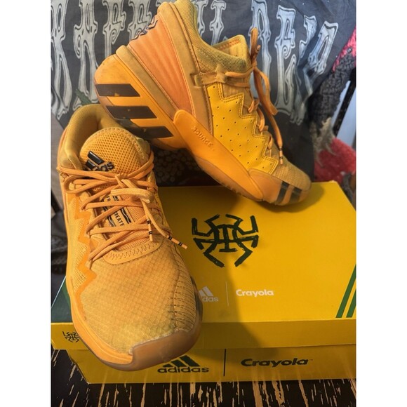 Size 7 - adidas Crayola x D.O.N. Issue #2 Solar Gold - Picture 2 of 10